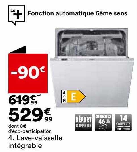 lave-vaisselle intégrable