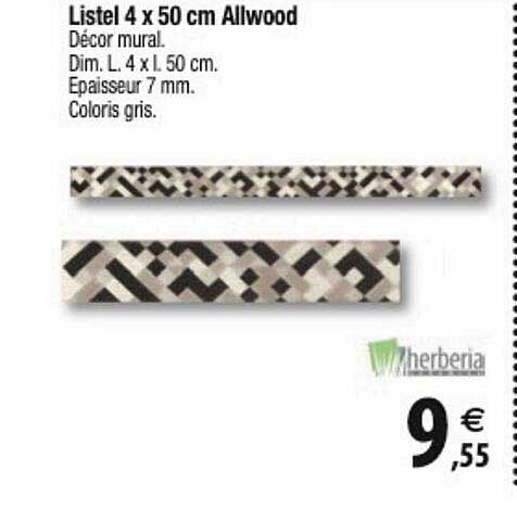listel 4 x 50 cm allwood herberia