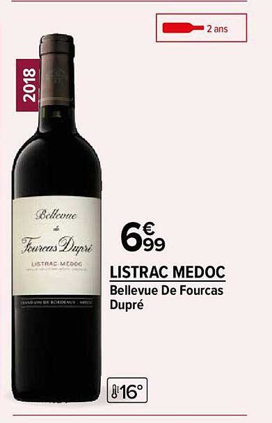 listrac medoc bellevue de fourcas dupré
