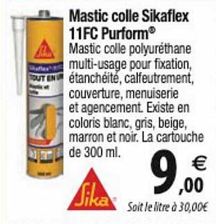 mastic colle sikaflex 11fc purform sika