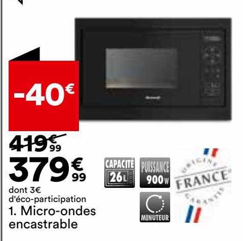micro-ondes encastrable