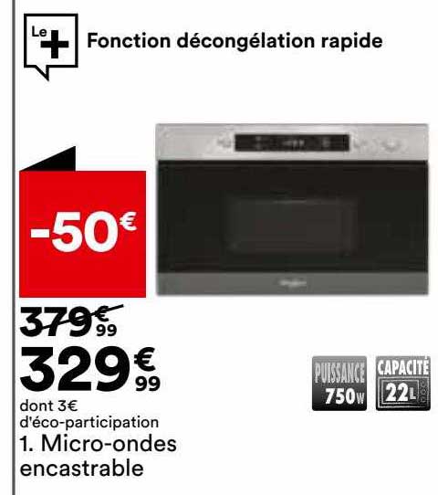 micro-ondes encastrable