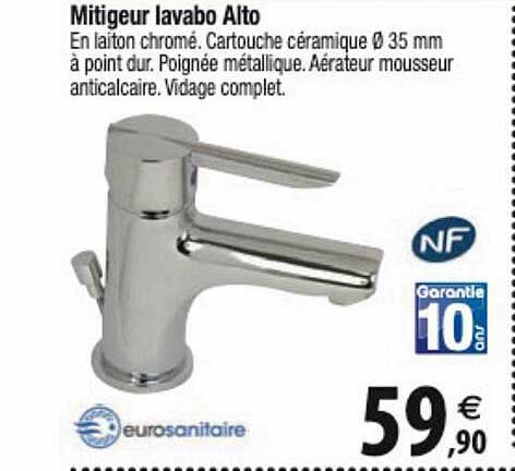 mitigeur lavabo alto
