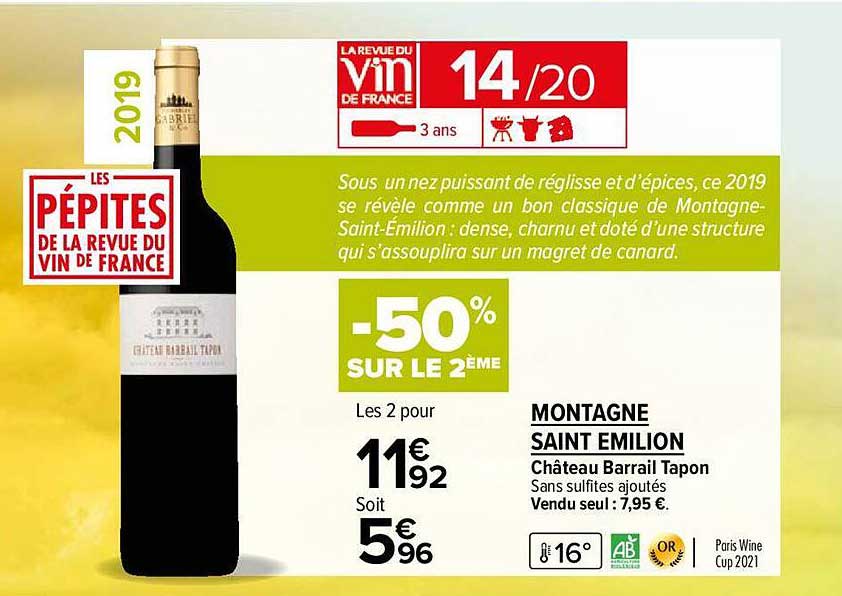 montagne saint emilion château barrail tapon