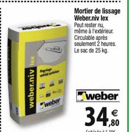 mortier de lissage weber.niv lex