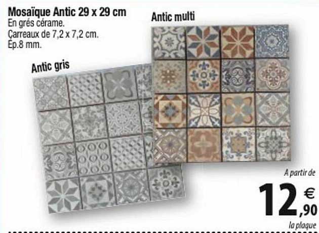 mosaïque antic 29 x 29 cm