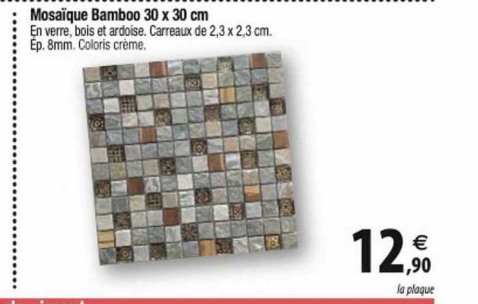 Mosaïque Bamboo 30 X 30 Cm