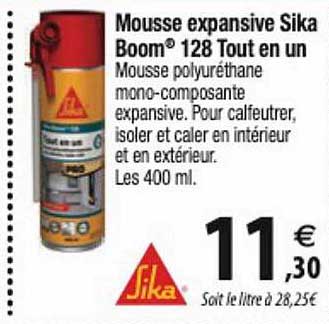 Mousse Expansive Sika Boom 128 Tout En Un