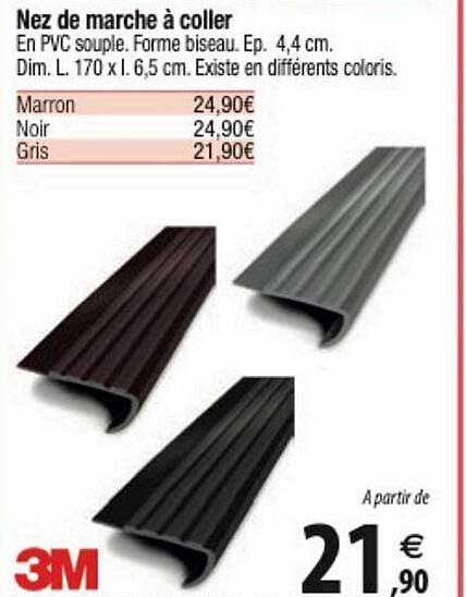 nez de marche à coller 3m