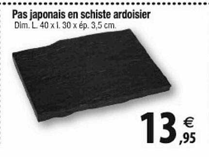 pas japonais en schiste ardoisier