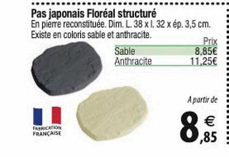 pas japonais floréal structuré