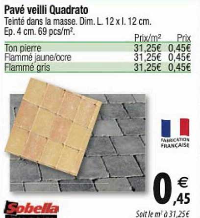 Pavé Veilli Quadrato Sobella