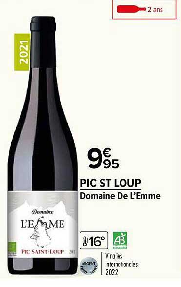 pic st loup domaine de l'emme