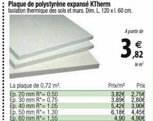 plaque de polystyrène expansé ktherm