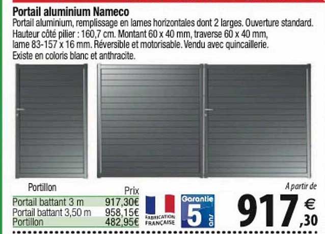 Portail Aluminium Nameco