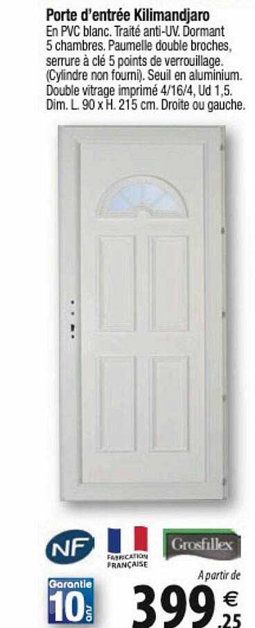 porte d'entrée kilimandjaro grosfillex