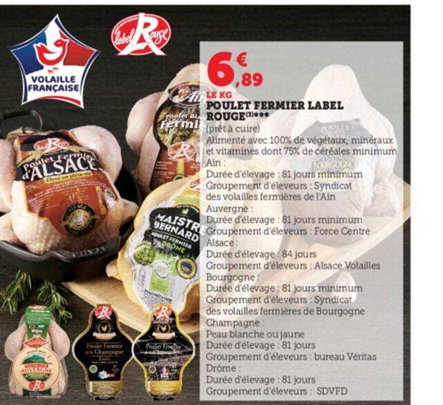 Poulet Fermier Label Rouge