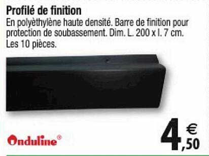 profilé de finition onduline