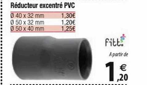 réducteur excentré pvc fitt.