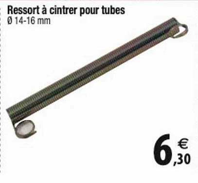 ressort à cintrer pour tubes