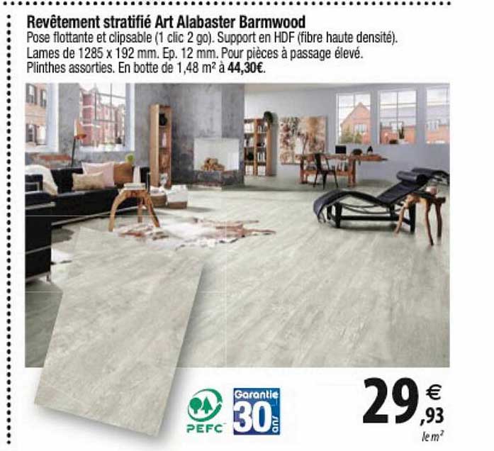 Revêtement Stratifié Art Alabaster Barmwood