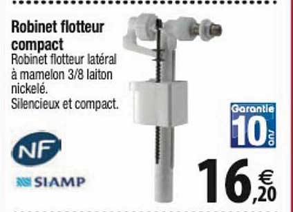 robinet flotteur compact siamp