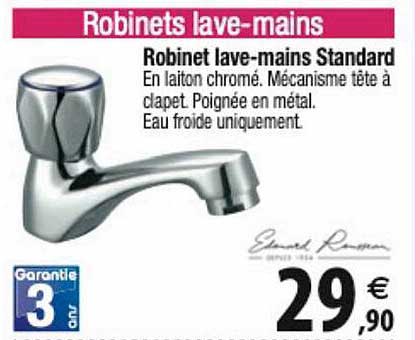 robinet lave-mains standard