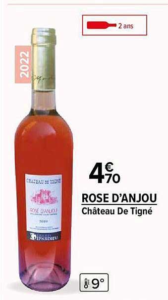 rose d'anjou château de tigné