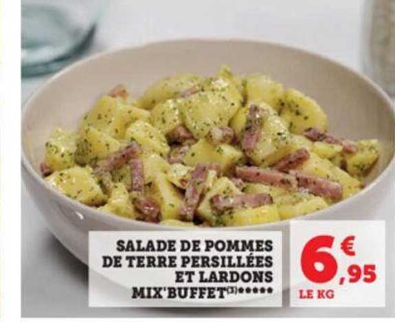 salade de pommes de terre persillées et lardons mix'buffet