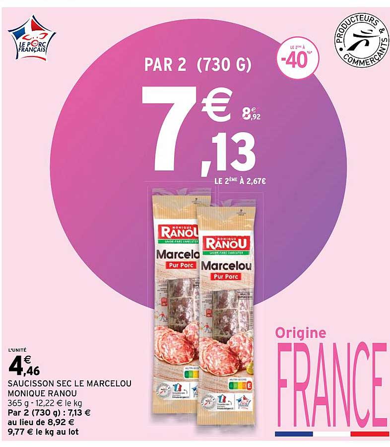 saucisson sec le marcelou monique ranou