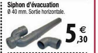 siphon d'évacuation