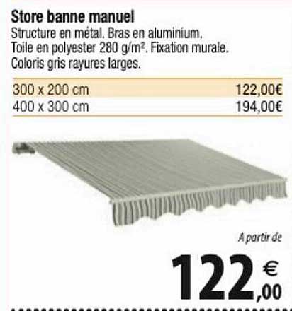store banne manuel