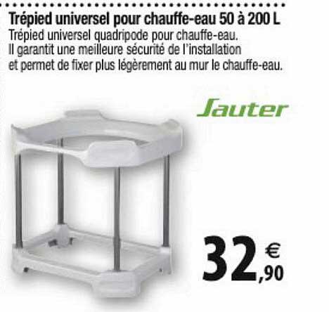 trépied universel pour chauffe-eau 50 à 200 l sauter
