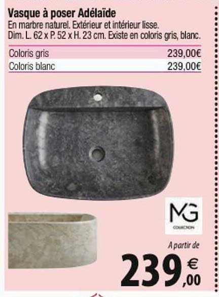 vasque à poser adélaïde