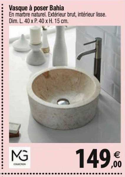 vasque à poser bahia