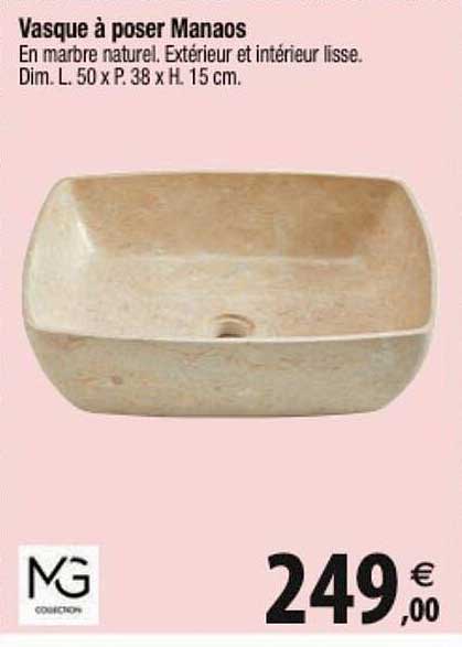 vasque à poser manaos