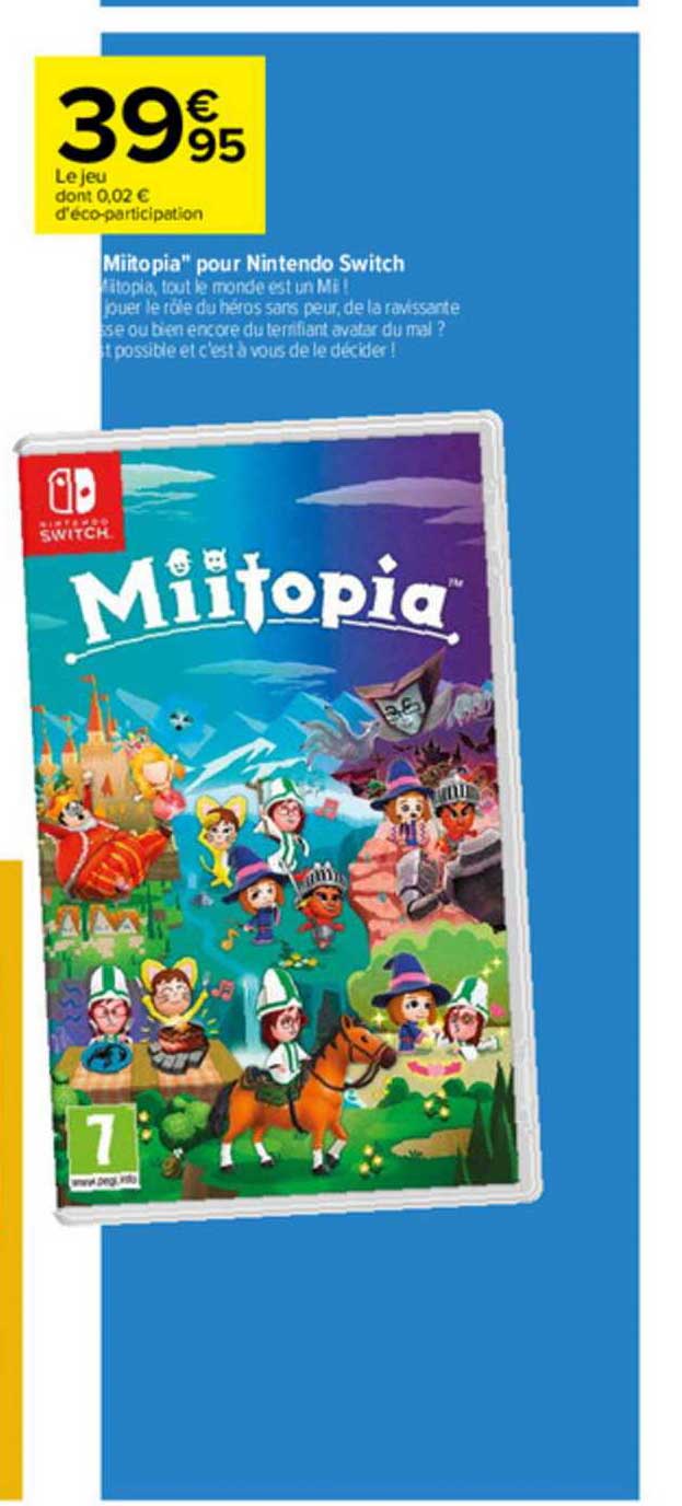 "Miitopia" Pour Nintendo Switch