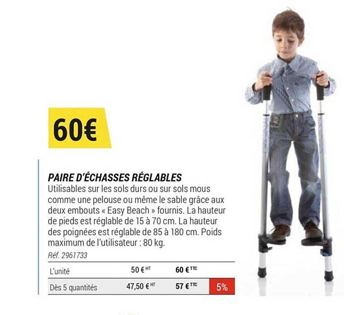 Paire D'échasses Réglables