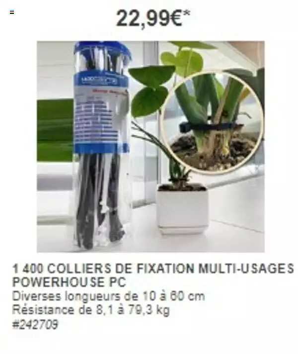 1 400 colliers de fixation multi-usages powerhouse pc