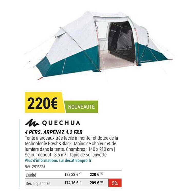 4 Pers. Arpenaz 4.2 F&b Quechua
