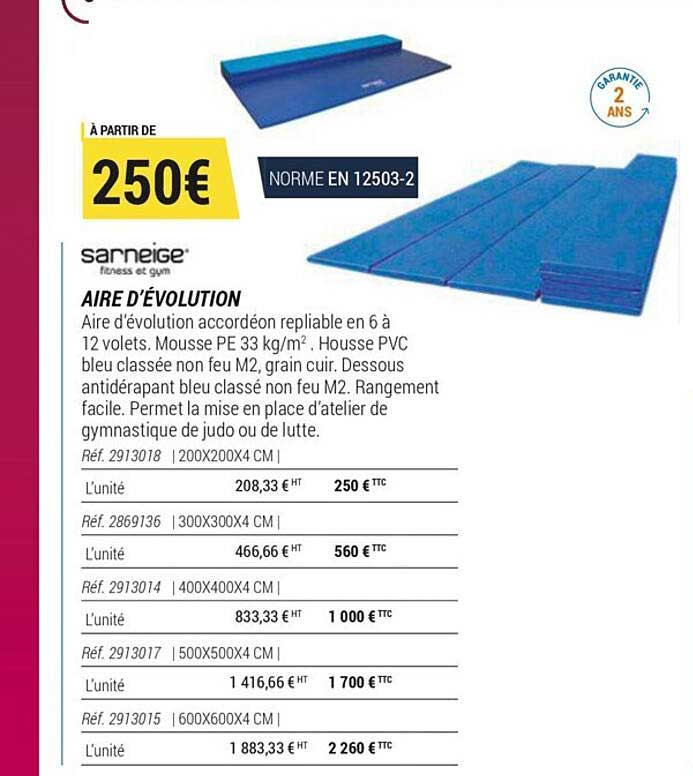 aire d'évolution sarneige