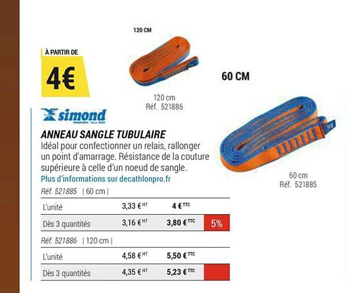 anneau sangle tubulaire simond