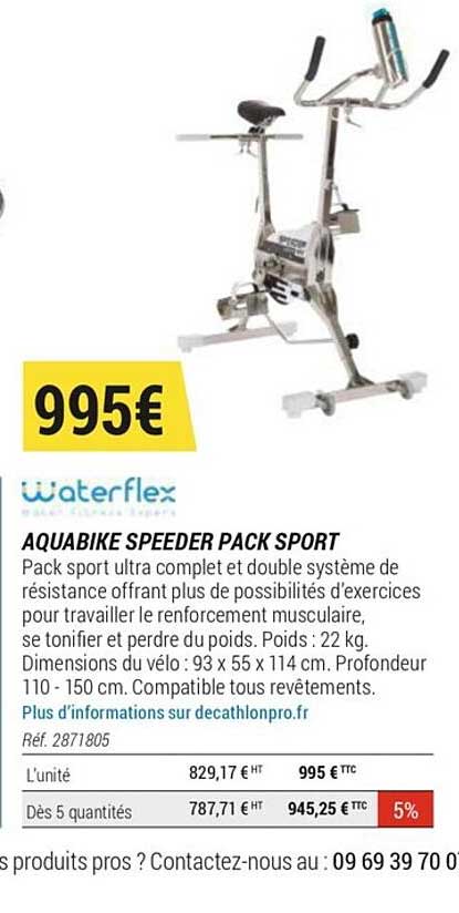 aquabike speeder pack sport
