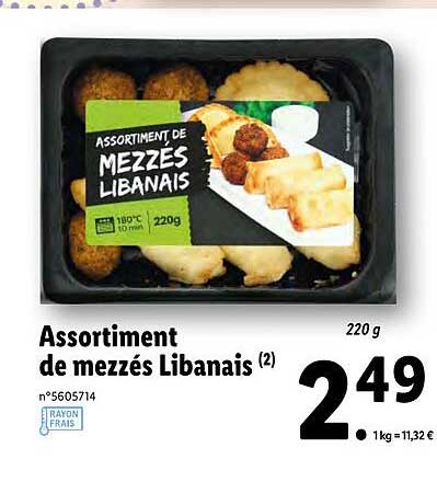 Assortiment De Mezzes Libanais