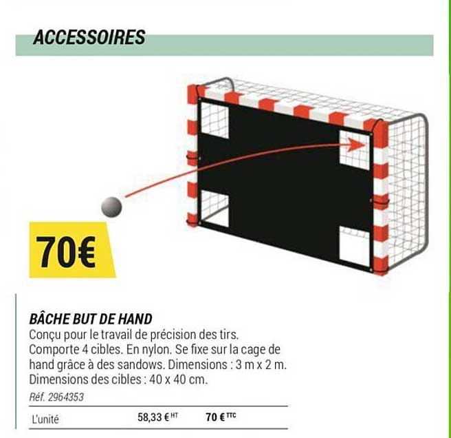 bâche but de hand