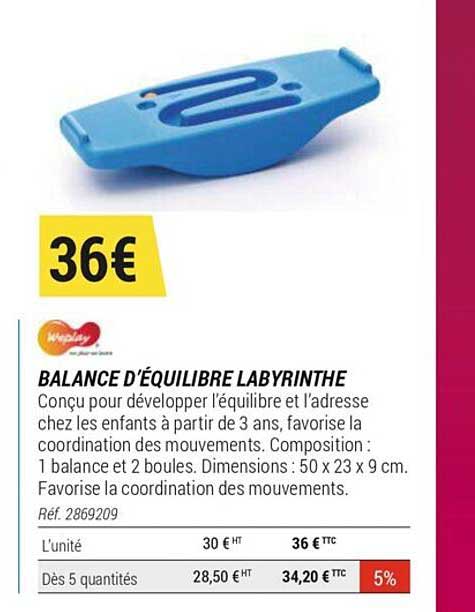 balance d'équilibre labyrinthe