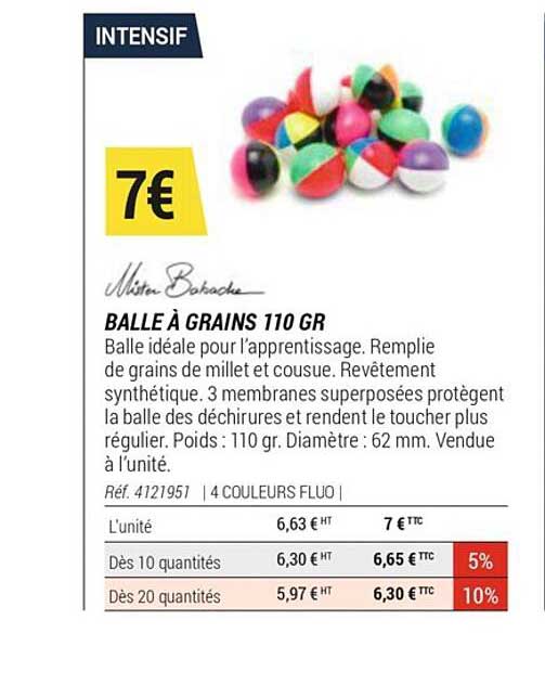 Balle à Grains 110 Gr