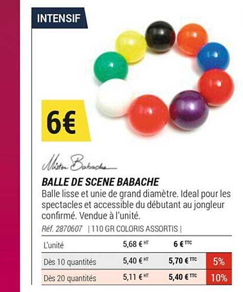 balle de scène babache