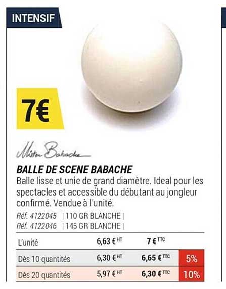 balle de scène babache
