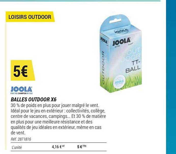 balles outdoor x6 joola